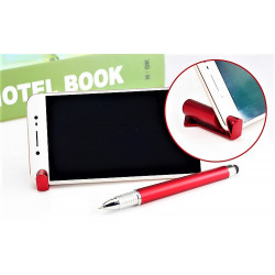 Stylet Stylo Support pour Smartphone 3 en 1 Bille Tablette Ecrire Universel