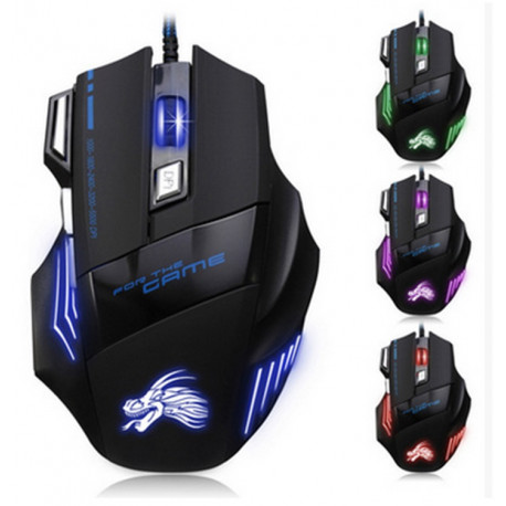 Souris Gamer pour PC Avec Fil USB LED Filaire Gaming Universelle Capteur Optique 6 Boutons 