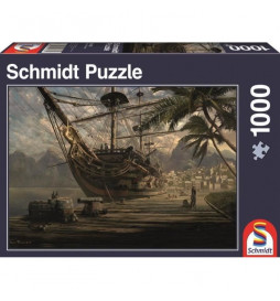 Puzzle Bateau au port, 1000...