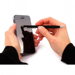 Stylet Stylo Metal x2 pour Smartphone 2 en 1 Bille Elegant Tablette Ecrire Universel