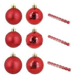 Lot de 8 Boules de Noël en...
