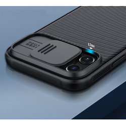 Coque Protection Cameras pour "IPHONE 12 Pro Max" APPLE Coulissant Cache (NOIR)