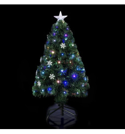 Sapin Fibre Optique flocons...