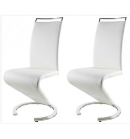 SIDNEY Lot de 2 chaises de...
