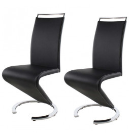 SIDNEY Lot de 2 chaises de...