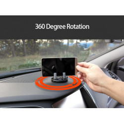 Support Voiture a Poser pour Smartphone Tableau de Bord Universel Tete haute Rotatif 360 (NOIR/ROUGE)
