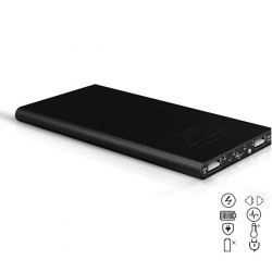 Batterie Externe Plate pour Smartphone Tablette Chargeur Universel Power Bank 6000mAh 2 Port USB