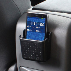 Etui de Rangement Voiture pour Smartphone Support Chargeur Universel (NOIR)
