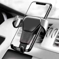 Support Voiture Gravite pour Smartphone Ventilateur Universel Adaptatif (NOIR)