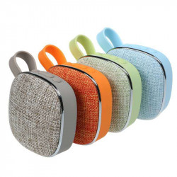 Enceinte Bluetooth Tissu pour Smartphone Haut-Parleur Micro