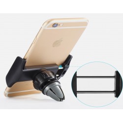Support Voiture Réglable pour Smartphone Noir Ventilateur Universel 360 Rotatif Ajustable