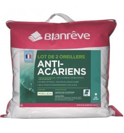 BLANREVE Lot de 2 Oreillers...