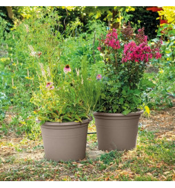 DEROMA Pot de fleurs rond...