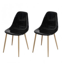 Lot de 2 chaises cristal...