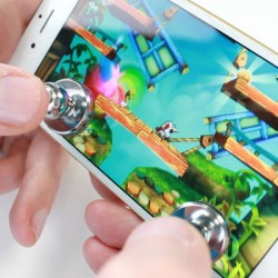 Joysticks x2 pour Smartphone Jeux Video Manette Ventouse Precision Universel