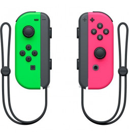 Manettes Joy-Con Vert Néon...