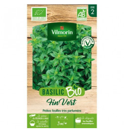 Basilic fin vert bio Vilmorin