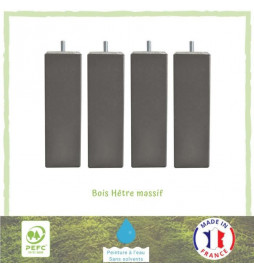 Jeu de pieds carrés L 6 cm...