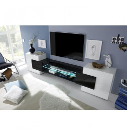 Meuble TV avec LED 2 portes...