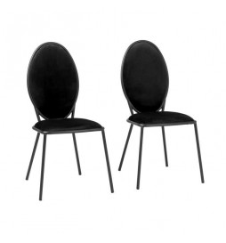 Lot de 2 Chaises - Velours...