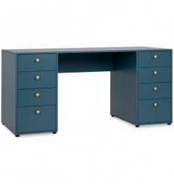 Bureau droit avec 8 tiroirs...