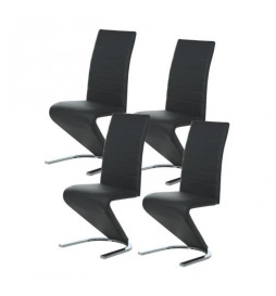 Lot de 4 chaises - Simili...