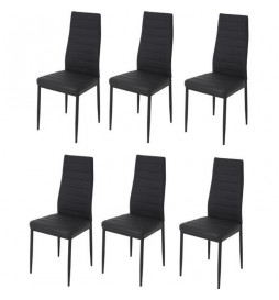 Lot de 6 chaises - Simili...