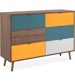 Commode 6 tiroirs - Métal...
