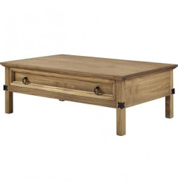 Table basse 1 tiroir - Bois...