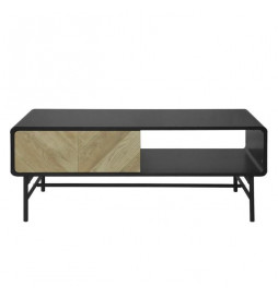 Table basse 1 tiroir - Bois...