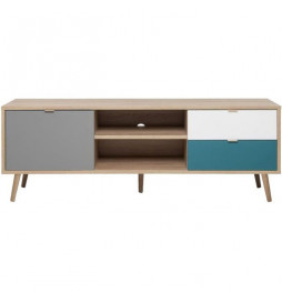 Meuble TV scandinave CUBA -...
