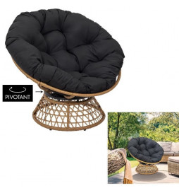 Fauteuil bas en bois...