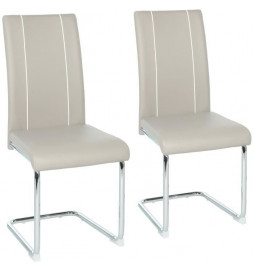 Lot de 2 chaises - Simili...