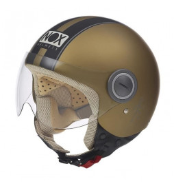 NOX Casque Jet N210 Or Mat...