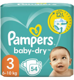 PAMPERS Baby-Dry Taille 3 -...