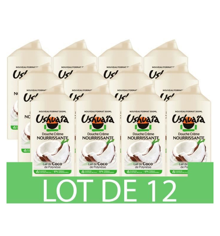 USHUAIA Creme Douche nourrissante au lait de coco des Iles sous le