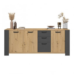 Buffet LOFT - Décor chene...