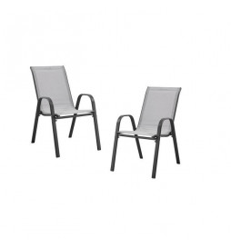 Lot de 2 fauteuils - Acier...
