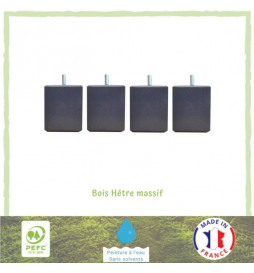 Jeu de pieds carrés L 7 cm...