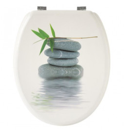 GELCO Abattant WC Galets gris