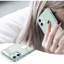 Pack Protection pour "IPHONE 12" (Coque Silicone Anti-Chocs + Film Verre Trempe)