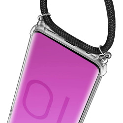Coque avec Cordon pour "SAMSUNG Galaxy S10+ PLUS" Silicone Airbags Transparente