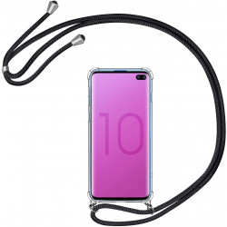 Coque avec Cordon pour "SAMSUNG Galaxy S10+ PLUS" Silicone Airbags Transparente