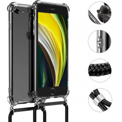 Coque avec Cordon pour "IPHONE 7" APPLE Silicone Airbags Transparente
