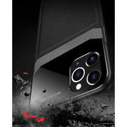 Coque Effet Cuir pour "IPHONE 11" APPLE  Plexiglass Protection