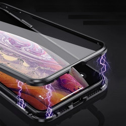 Coque Verre Trempe pour "IPHONE 12" Magnetique Transparente Protection Integrale