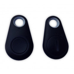 Mini Traceur GPS pour Smartphone Bluetooth Porte-Clefs Chat Chien Tracker (NOIR)