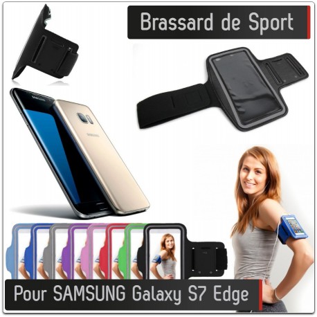 Brassard Sport SAMSUNG Galaxy S7 Edge pour Courir Respirant Housse Etui coque T6