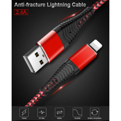 Cable Fast Charge Flexible pour IPHONE Lightning APPLE Recharge Rapide Chargeur Universel