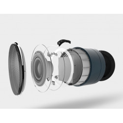 Enceinte Metal Bluetooth pour Smartphone Port USB Carte TF Auxiliaire Haut-Parleur Micro Mini